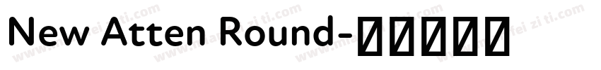 New Atten Round字体转换